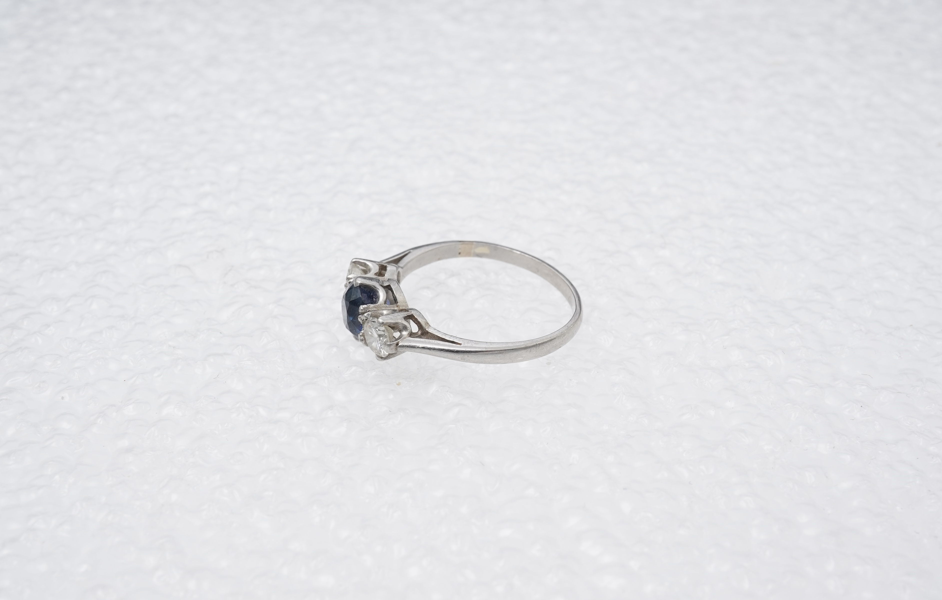 A sapphire and diamond ring